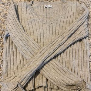 Tan cropped sweater